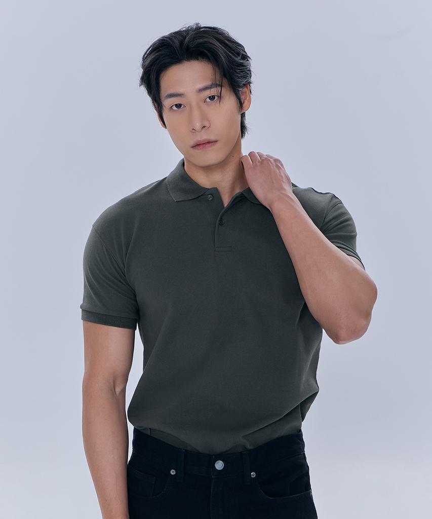 NINEZ [2Pack] Signature Cotton Muscle Fit Polo Shirt Nspk01