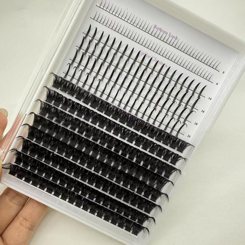 Custom Logo DIY Cluster Lashes Eyelash Extensions Private Label for Fluffy Natural Style Eye Lash Cluster