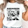 Sakamoto Days tshirt female Punk Trendy Vintage 80s Digital t shirt Pastel graphic korean clothes 2000s hip hop Vintage