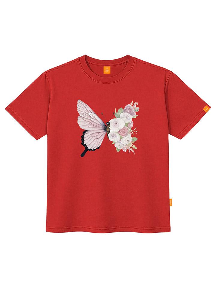 Ellamo Rosefly Short Sleeve T-Shirt Unisex Plus Size S~4Xl (A Type)