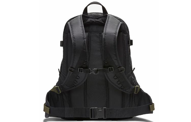 Nike Nylon Fabric Backpack Regular Unisex Black Gray CK7510-010