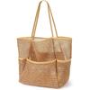Beach Bag with Mini Pocket Beach Tote Bags for Women Large Foldable Mesh Swimming Pool Travel Bags Sandproof