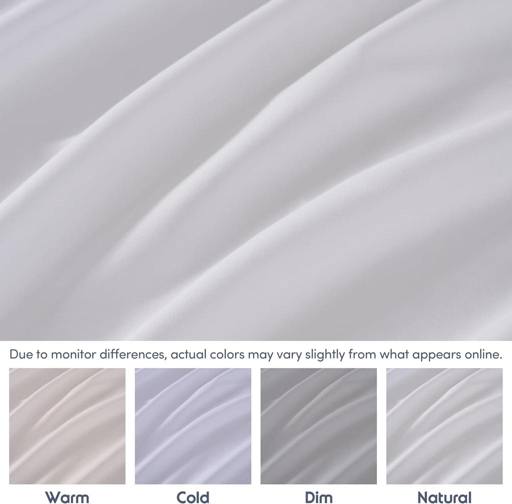 1PC Solid Color Bed Sheet, Comfortable Fitted Sheets, Deep Pocket Mattress Protective Cover Bedding Collection Smooth Texture