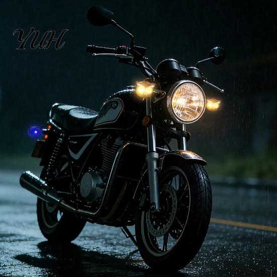 Rainproof Led Indicator Bar Motorcycle Turn Signal Lights, Owl Shaped LED Universal Signals Waterproof Modified Light for Most 12V Motorcycles