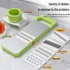 Multifunctional Stainless Steel Vegetable Cutter & Grater with Hand Guard