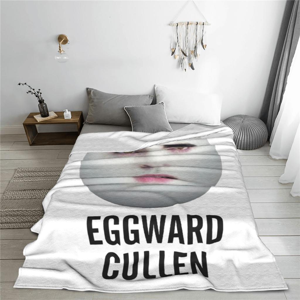 Coperte Morbide Eggward Cullen Coperte Personalizzate Edward Cullen per Divano Biancheria da Letto Soggiorno 150*125cm Copriletto,