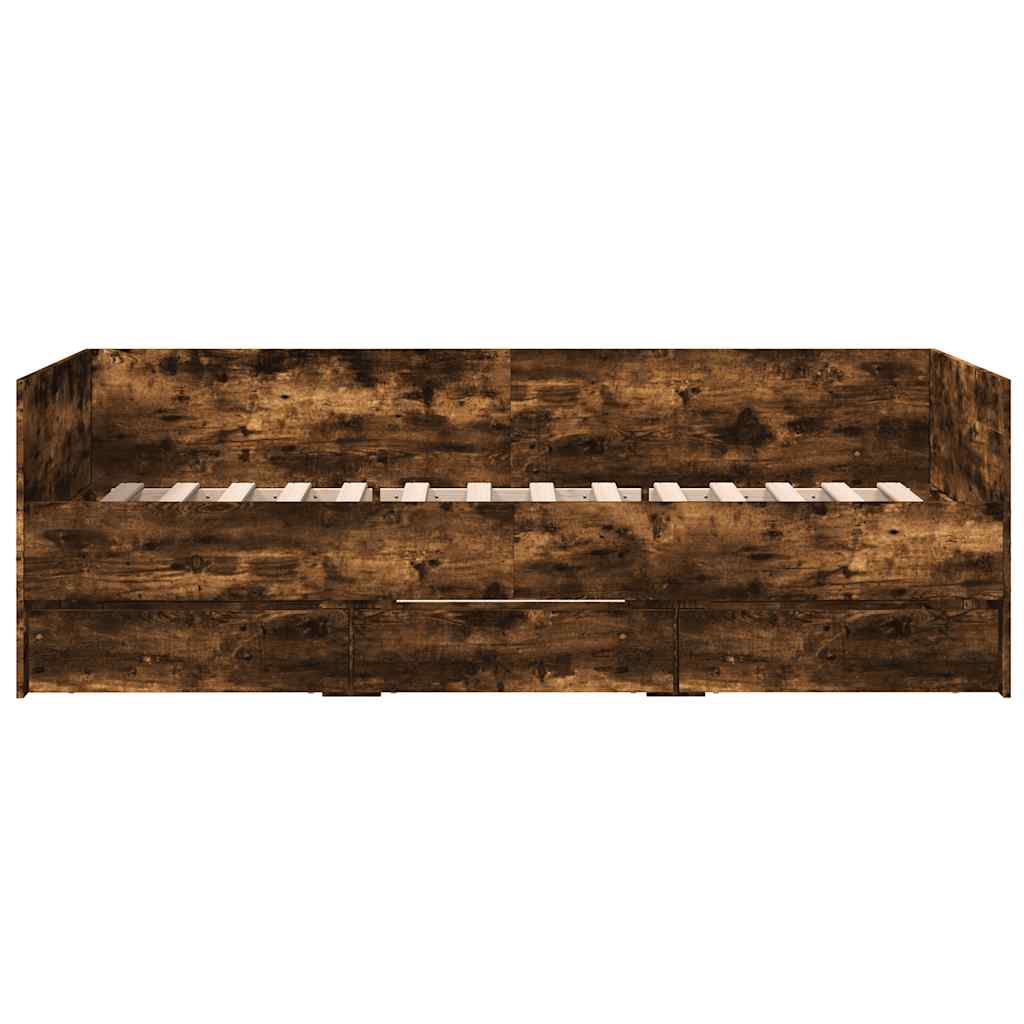 Vidaxl Łóżko Dzienne Z Szufladami, Bez Materaca, 100X200 Cm