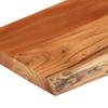 Vidaxl Półka Ścienna, 120X30X3,8Cm, Drewno Akacjowe, Naturalna Krawędź