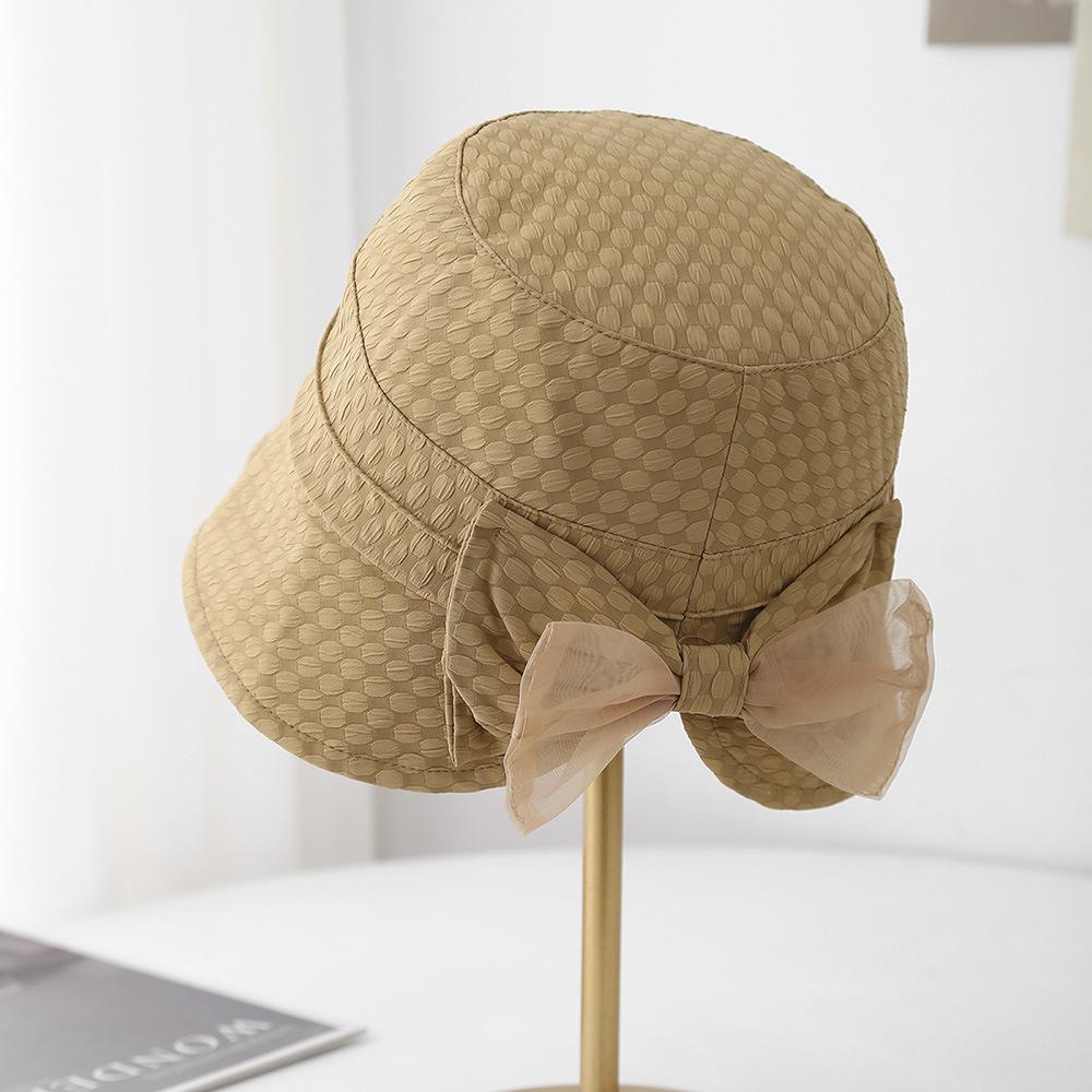 

Новая двухцветная шляпа с бантом и пузырьками для улицы, регулируемая повседневная шляпа из ткани, шляпа-ведро, шляпа для тазика, шляпа для взрослых женщин, анти- M（56-58cm） хаки