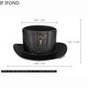 Retro Zylinder Magier Kostüm Filzhüte Hut Halloween Cosplay Party Kleidung Kappe Requisiten Zubehör Steampunk Hut Für Männer Frauen