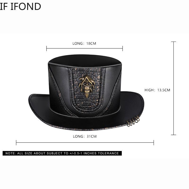 Retro Zylinder Magier Kostüm Filzhüte Hut Halloween Cosplay Party Kleidung Kappe Requisiten Zubehör Steampunk Hut Für Männer Frauen