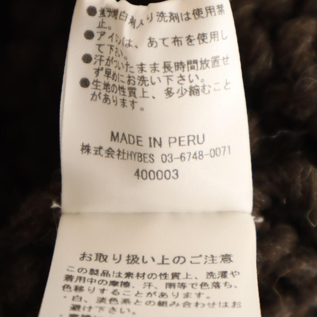 unused ETRE TOKYO Peruvian wool Knit vest F Brown Women Used