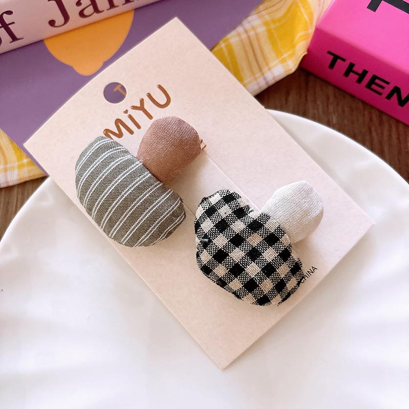 Urocze materiałowe grzybki spinki do włosów gumka pierścionek dla dzieci dziewczynek klips do włosów opaska spinka akcesoria wsuwka nakrycie głowy