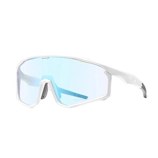 Photochromic Polarized Cycling Glasses, UV Protection Windproof Sports Sunglasses, Lightweight Men Women Safety Eyewear for Mountain Bike Running