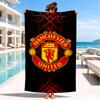 Manchester United Wappen Strandtuch, Schnelltrocknend, Pflegeleicht, Geeignet für Fitness und Strandurlaub, Sport-Essential