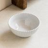 Delicate Lace Vertical Ceramic Bowl Household Noodle Bowl Salad Bowl Tableware Round Bowl Vegetable Bowl Restaurant Fruit Bowl