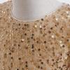 2024 Girls' Sequin Long Sleeve Evening Dress for Catwalk and Events