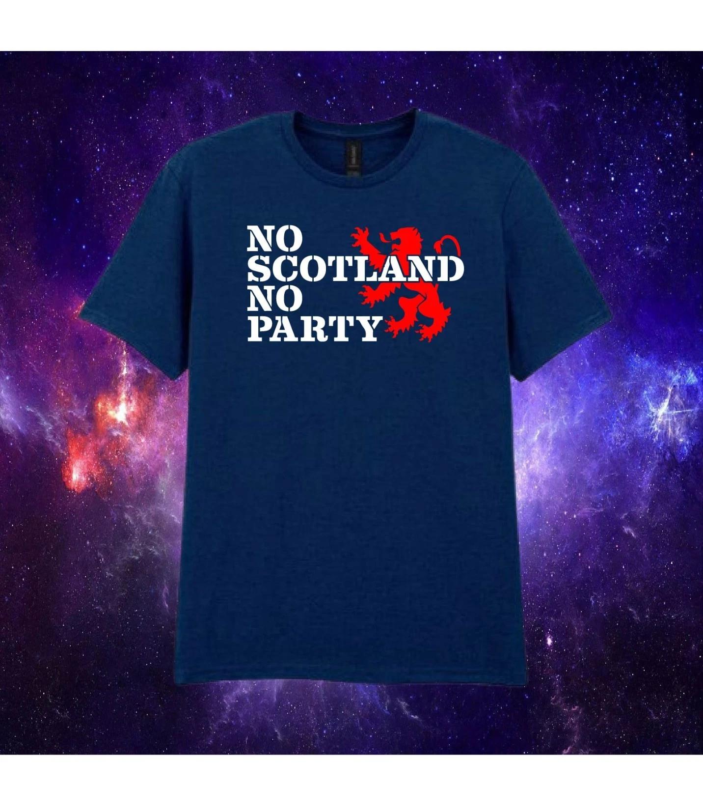 No Scotland No Party Word Cup Football Kids/Adults Unisex Top T-shirt Tee L