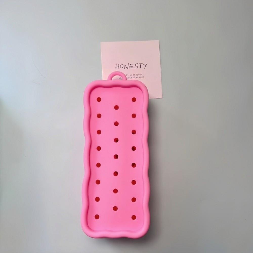 DIY Silicone Hole Pen Bag Large Capacity Pencil Case New Student Stationery Bag