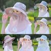 Breathable Beach Cap Anti-UV Women's Ponytail Hat New Fishing Cap  Outdoor Sports