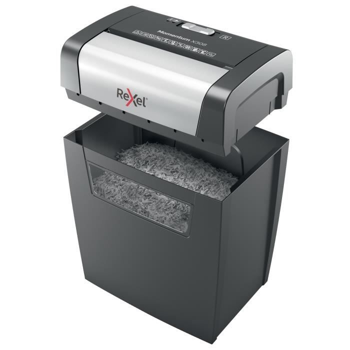 Destructeur De Documents - Rexel - Momentum X308 - Coupe Croisée - 8 Feuilles - 15 Litres