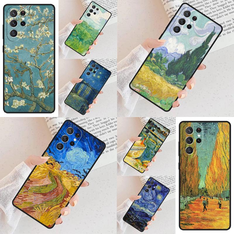 Van Gogh Oil Painting Cell Phone Case for Samsung Galaxy S26 Ultra S25 S24 S23 S22 S21 S20 Note10 Cover