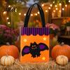 Reinforced Handle Candy Totes Halloween Bag, Cute Pumpkin Ghost Tote for Kids, Spooky Pattern Gift Bags Cartoon Treat Bag Party, Trick or Favor Stiff