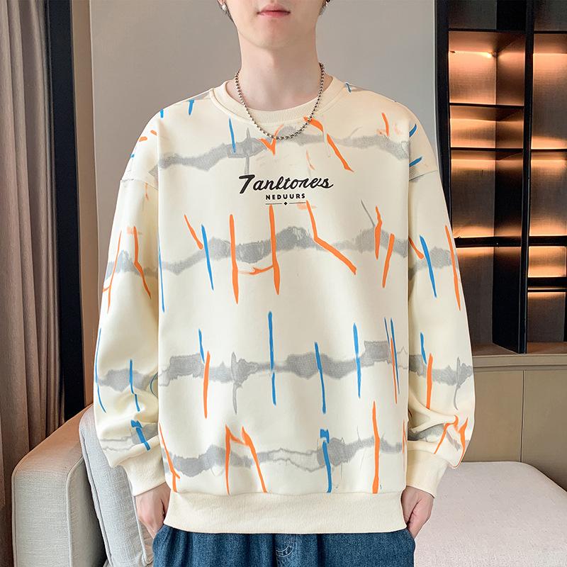 

Мужские футболки с длинными рукавами, модные свободные рубашки, новые футболки, весенние и осенние топы, толстовки 4XL