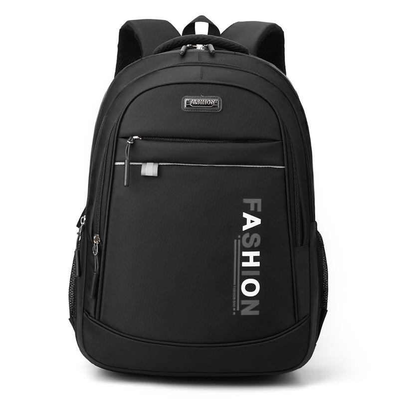 Letter Oxford Fashion Print Backpack Spine Protection 16in Compartment Laptop