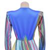 European & American Fashion Women's Color Block Pleated Casual Dress C6952