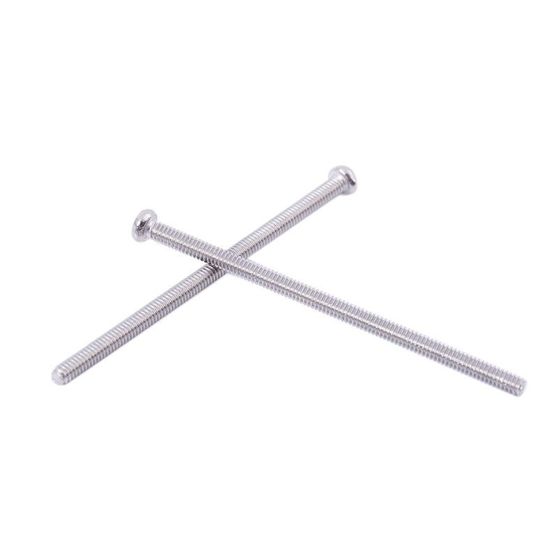 300 X Silver Tone M2 X 40Mm 304 Stainless Steel Round Head Screws Bolt-B61B