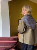 2025 Herbst/Winter Damen Vielseitiger Wendbarer Karierter Knopf-Windbreaker-Mantel