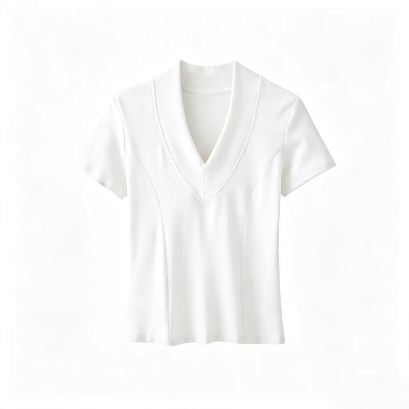 Mark Fairwhale Women's V-Neck Slim Fit Short Sleeve T-Shirt