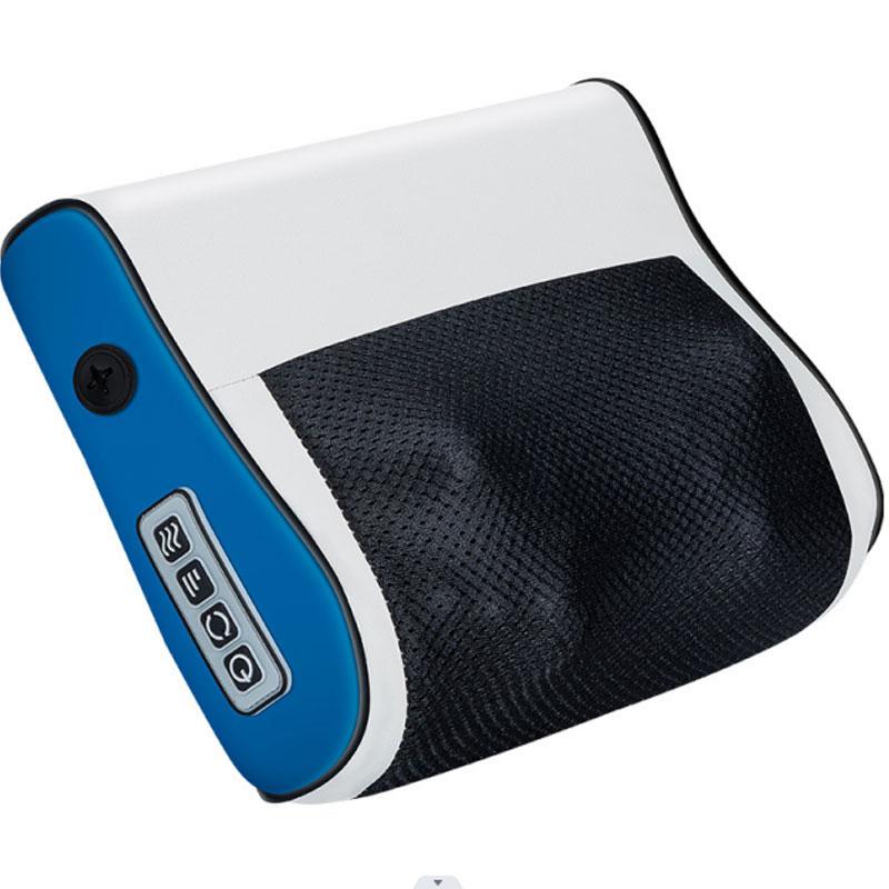 

Многофункциональный массажер для шеи и плеч, бытовой инструмент для разминания шеи и спины с несколькими регулируемыми горячими компрессами для массажа EU Plug синий