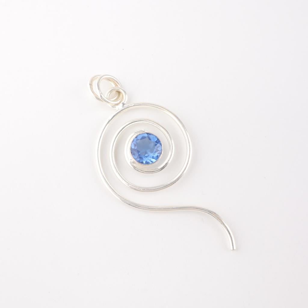 Natural Tanzanite Gemstone 925 Sterling Silver Jewelry Handmade Pendant For Gift PP-42-20