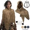 1PC Rag Style Shawl Casual Cotton Linen Wrap All-Season Tassel Scarf Retro Hippie Fringe Minimalist