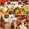 20pcs Disposable Napkins with Christmas Elements Pattern Print for Wedding,Parties,and Daily Use for Thanksgiving Fall Christmas Table Decoration