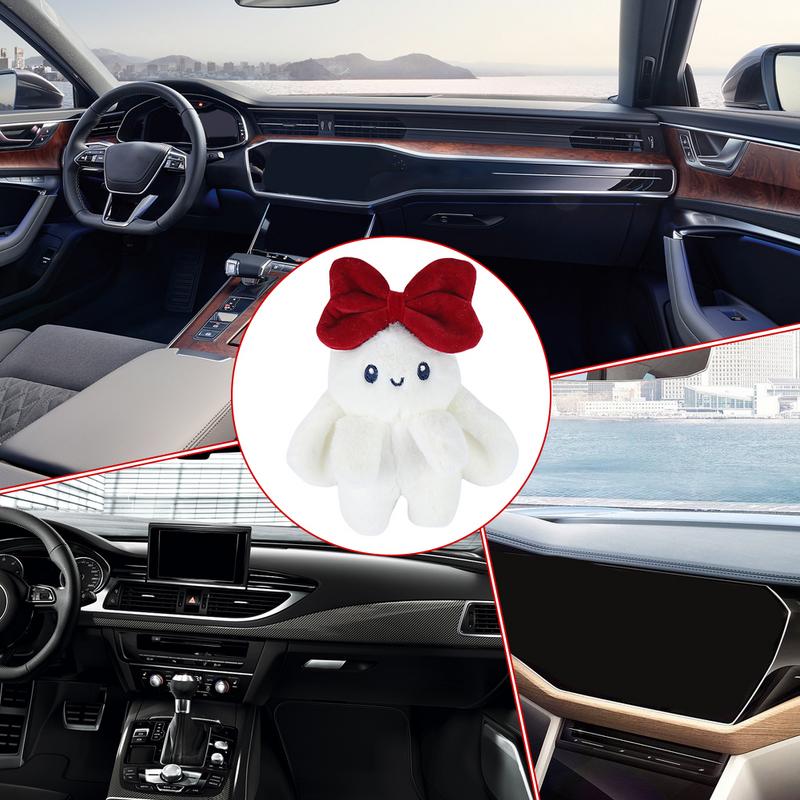 Car Screen Decoration Car Screen Center Console Bunny Doll Cute Bunny Plush Dolls For Automobil Display Screen Decor