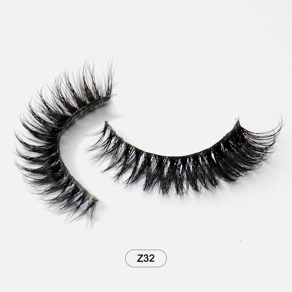 Dropshiping Makeup Mink Lashes Fluffy Soft Full Fake Eyelashes Natural False Eyelashes Wispy Lash Extension
