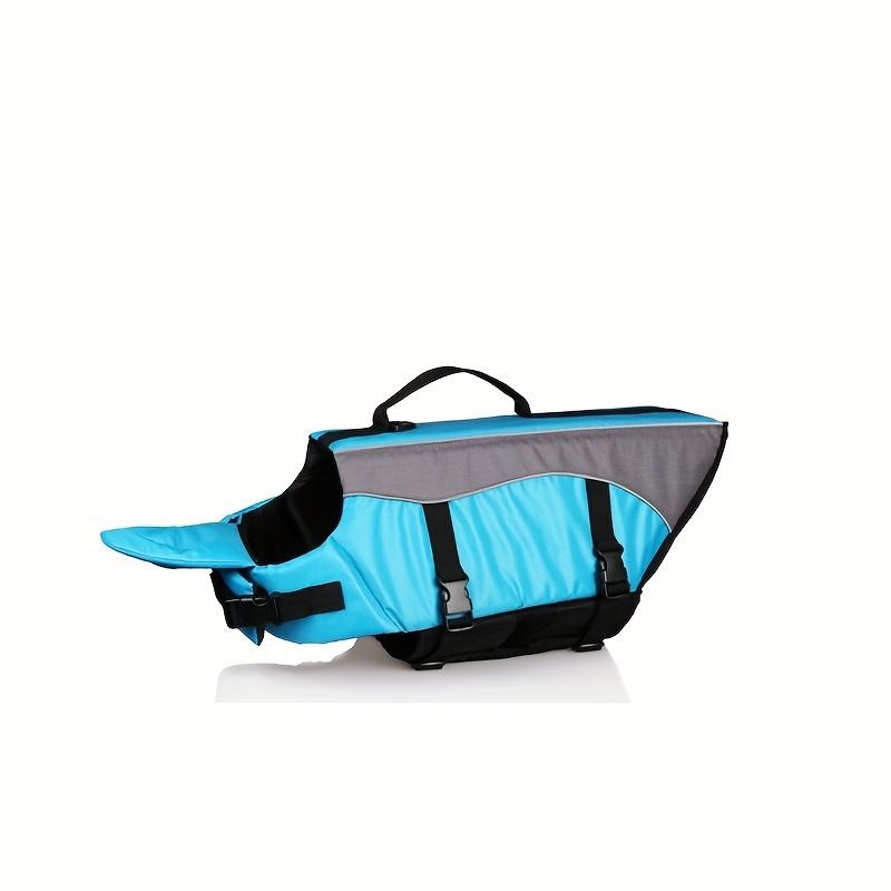 Adjustable Dog Life Vest - Enhanced Buoyancy, Durable Rescue Handle for Small To Large Breeds Nylon Swim Jacket with Secure