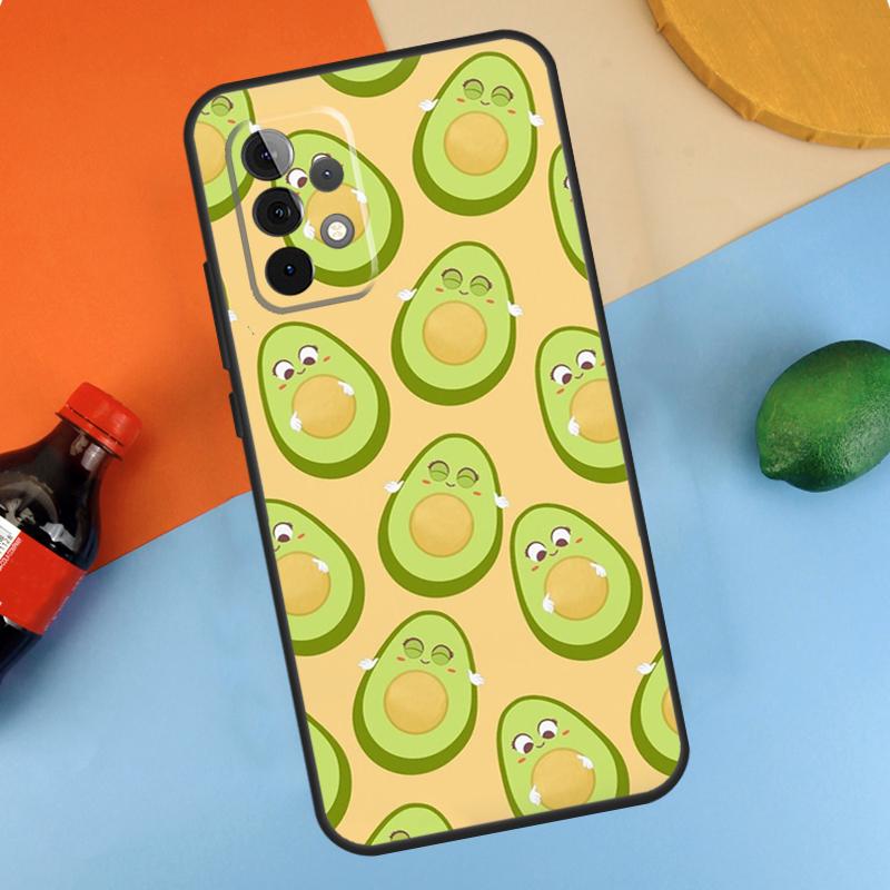 Avocado Collage Case For Samsung Galaxy A34 A54 A14 A35 A55 A15 A56 A36 A26 A16 A06 A12 A22 A32 A52 A13 A53