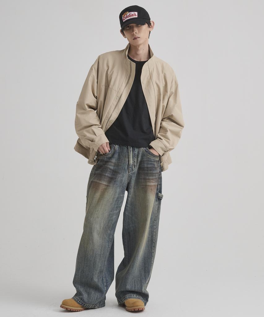 TAKEASY Heritage Harrington Jacket (Sand Beige)