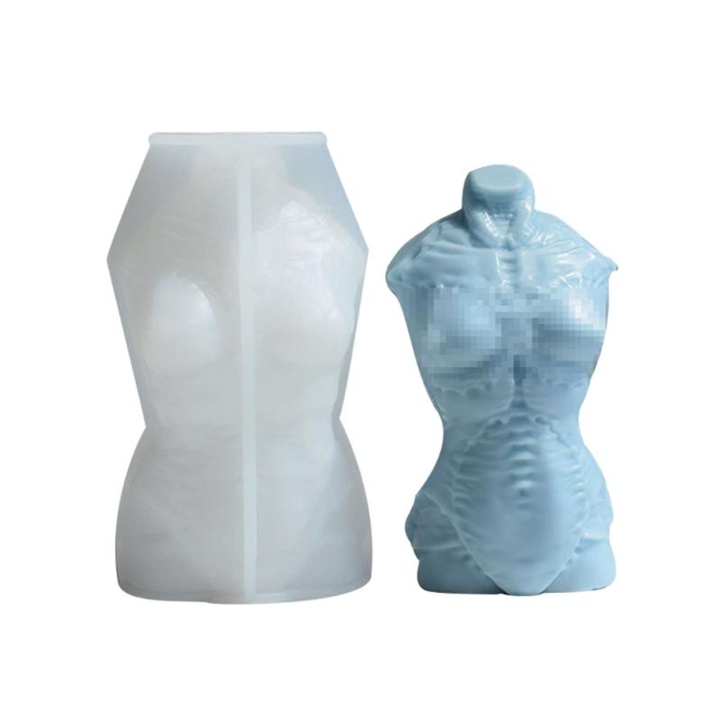 Non-stick Human Body Resin Mold Hand-made Scented Candle Silicone Mold DIY Soap Plasters Crafts Ornaments Tool Nonstick