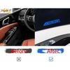 Blue Aluminum Memory Seat Button Switch Cover Trim 3* For Kia Carnival -