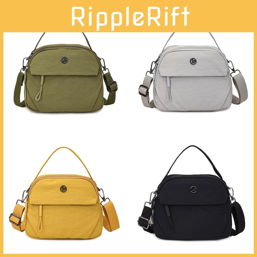 Nylon Handheld Bag With Zipper Closure For Daily Urban Use
