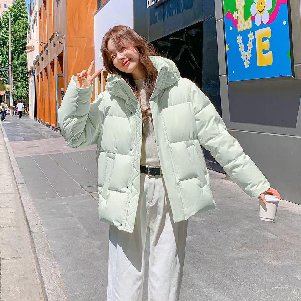 Winter Women's Short Loose Thick Warm Fashionable Simple Coat