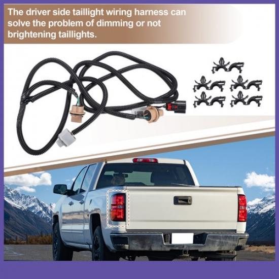 Tail Light Lamp Wiring Harness ONE  for Chevrolet Silverado Driver Side