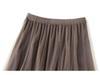 Women's Starry Sky Pleated Mesh Skirt - Stylish Autumn/Winter 2025