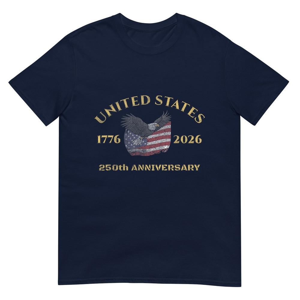 Usa 250th Anniversary 1776 2026 Patriotic Semiquincentennial TShirt S