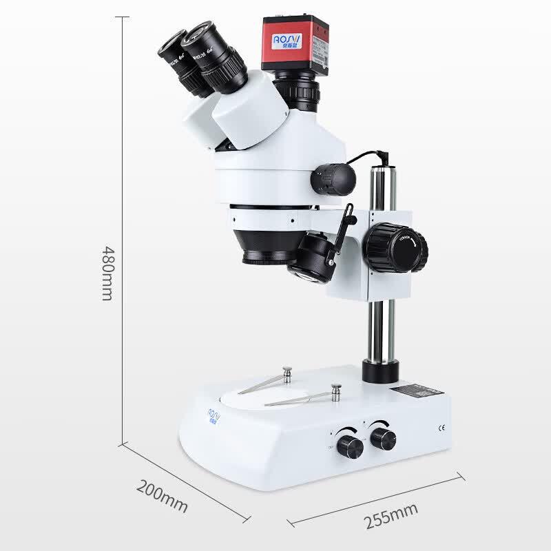 AOSVI HD Continuous Zoom Stereo Microscope